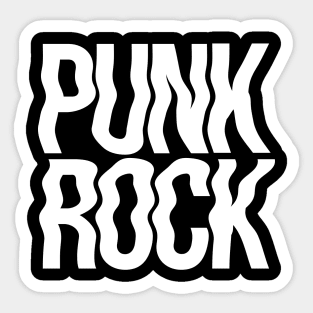 Punk Rock wavy design Sticker